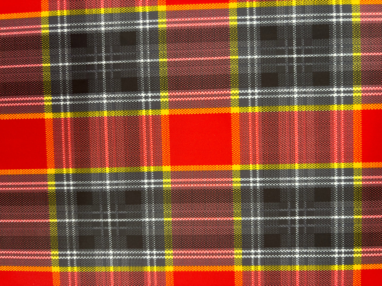 Red Tartan Plaid Spandex