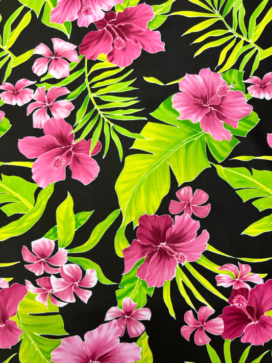 Tropical Pink Hibiscus Floral