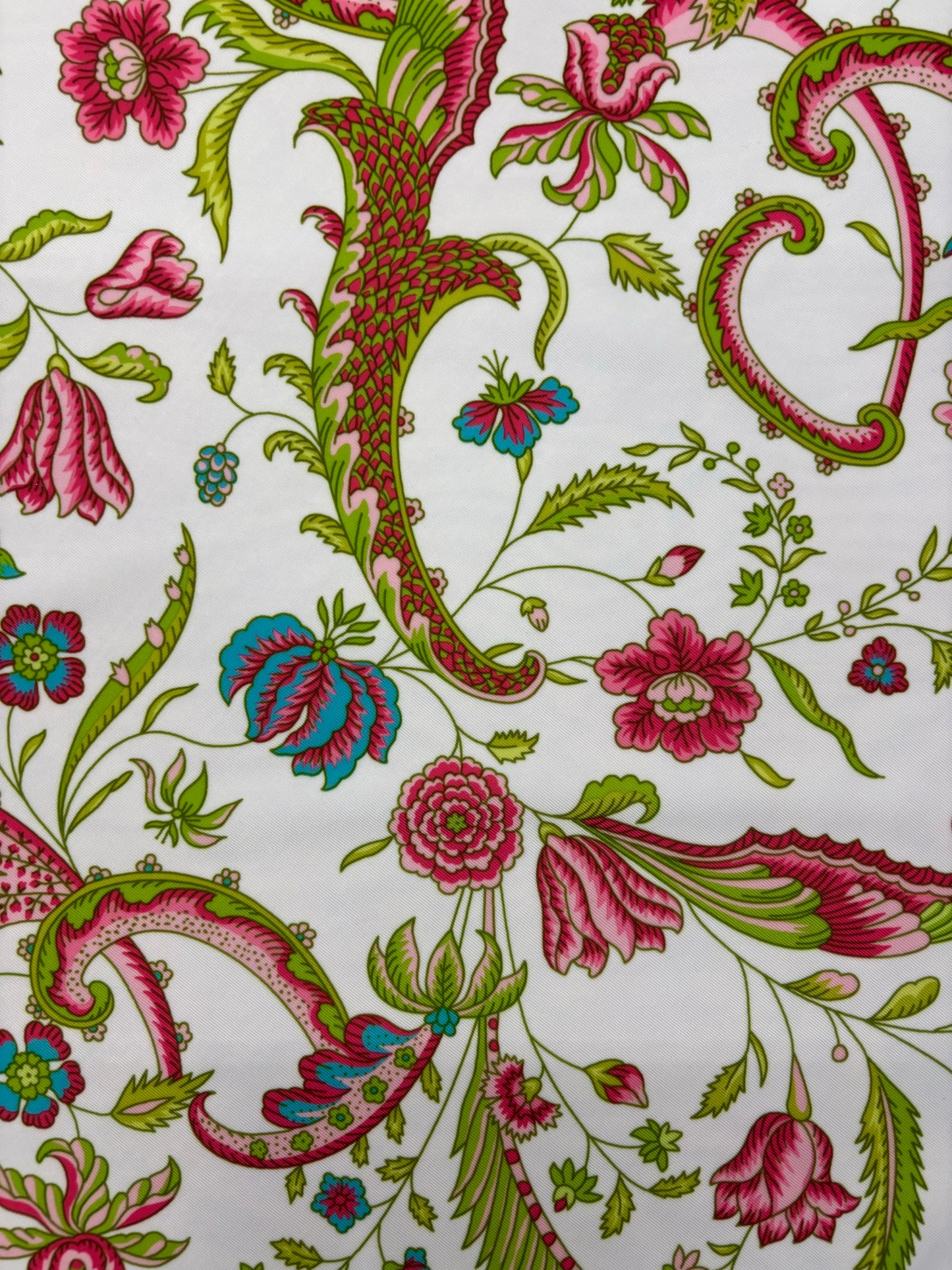 Teal and Pink Paisley