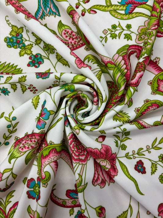 Teal and Pink Paisley