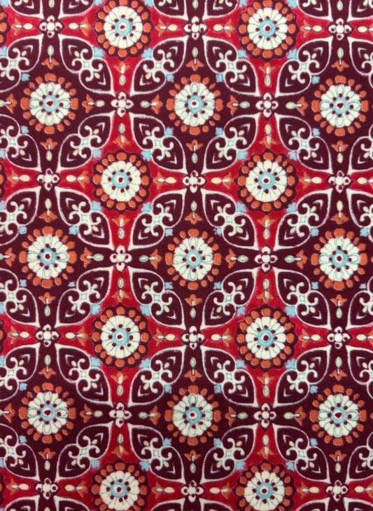 Floral Tile Printed Spandex