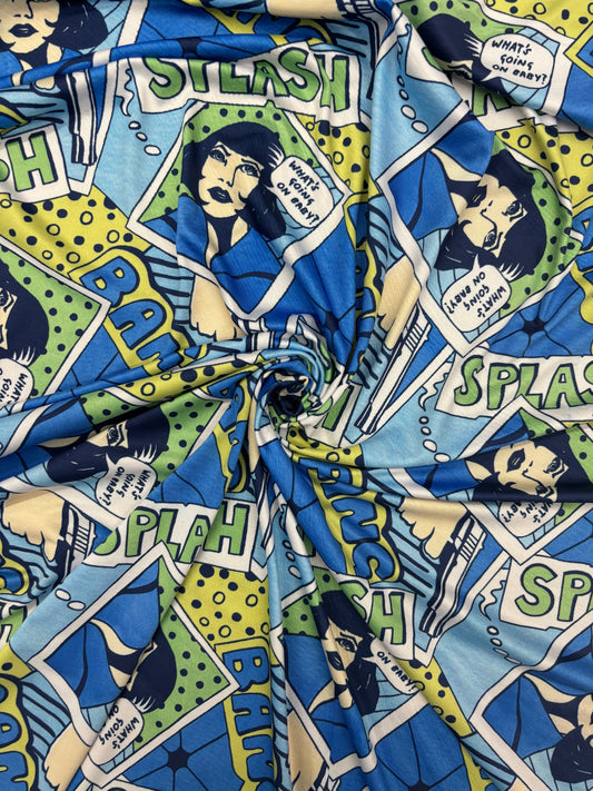 Blue Comic Book Spandex