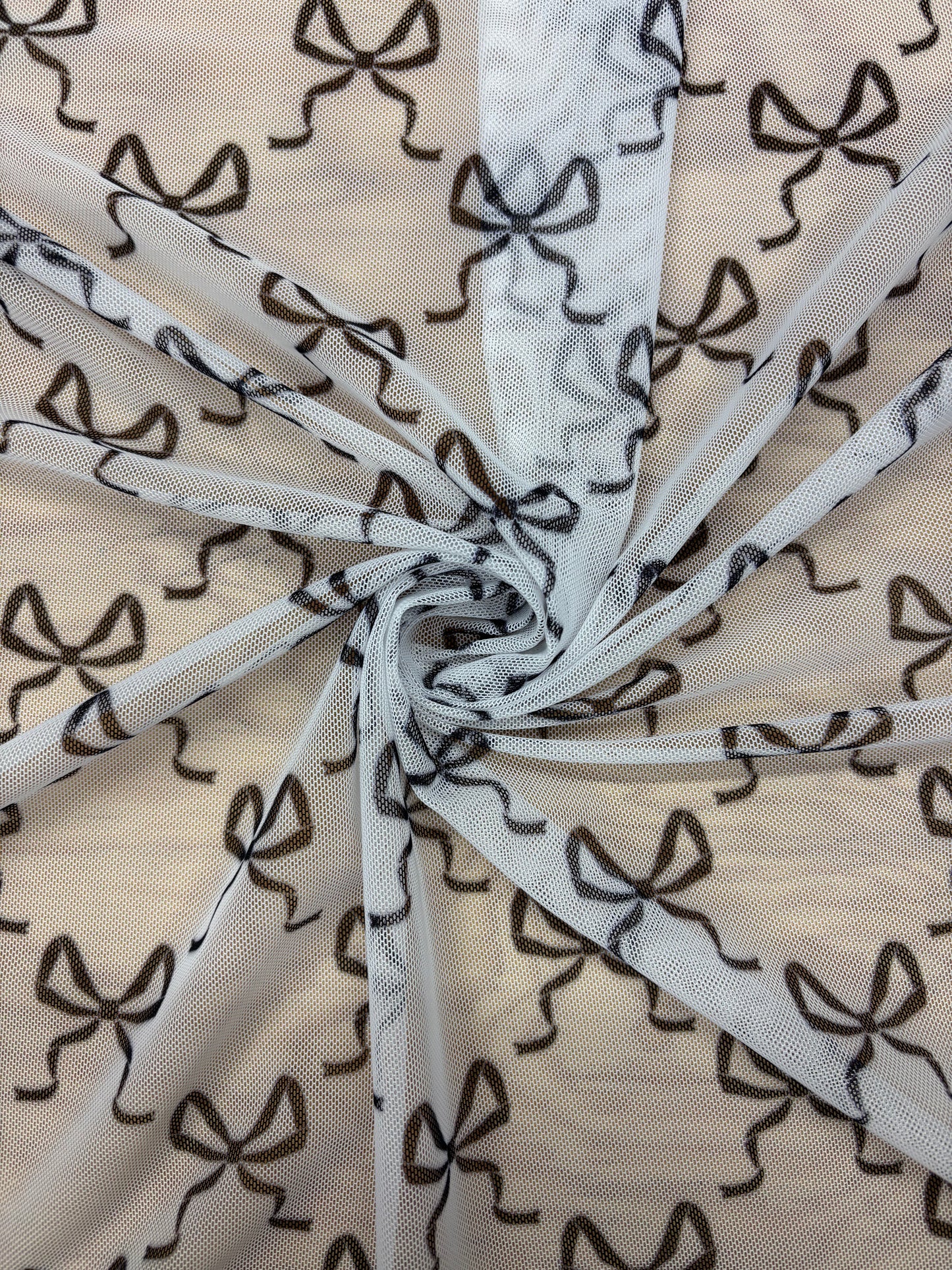 Bow Print Mesh