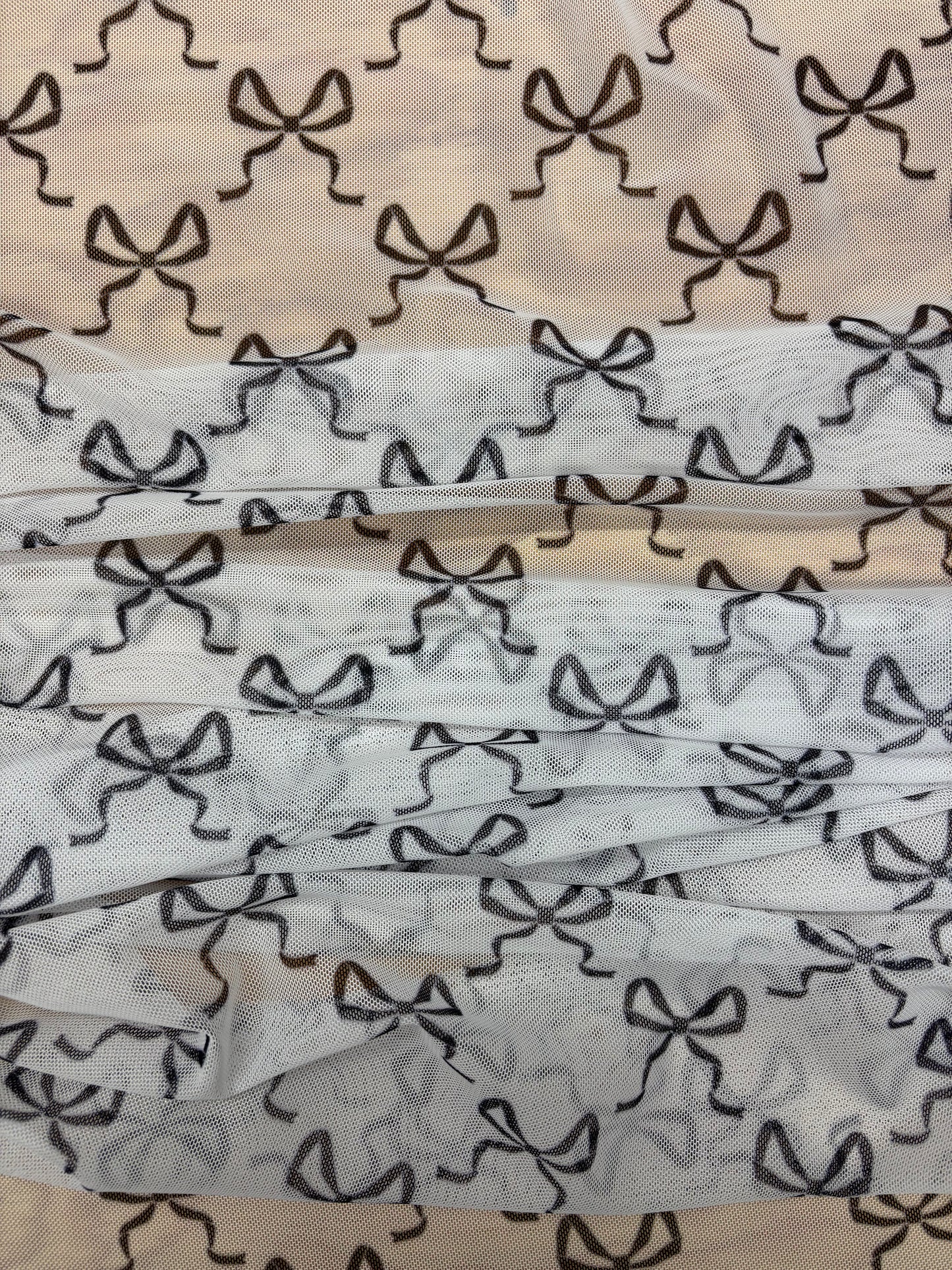 Bow Print Mesh