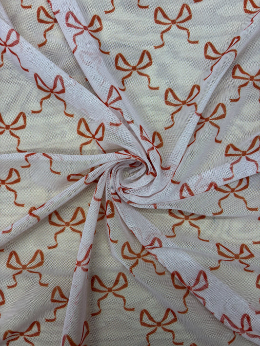 Bow Print Mesh