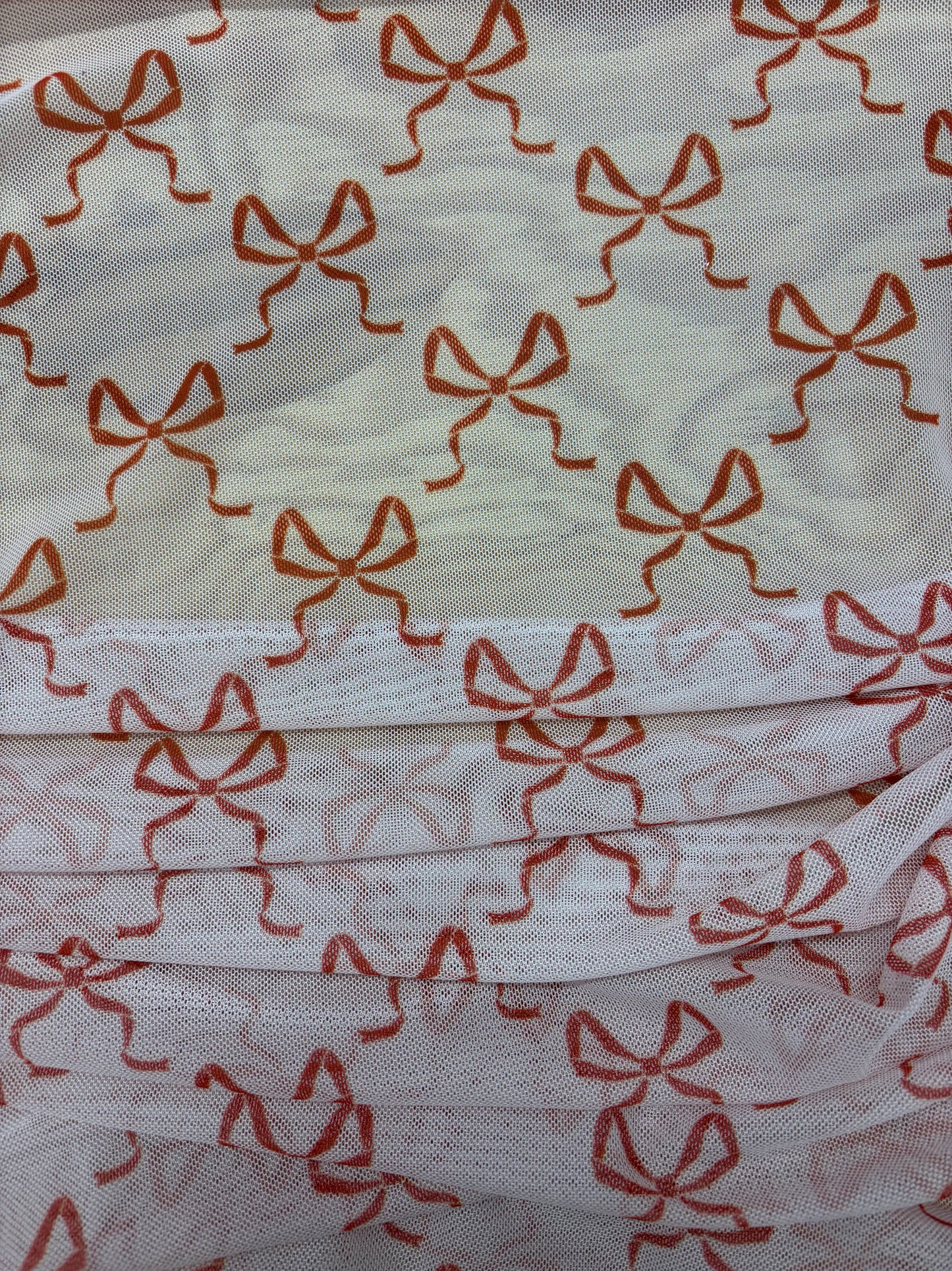 Bow Print Mesh
