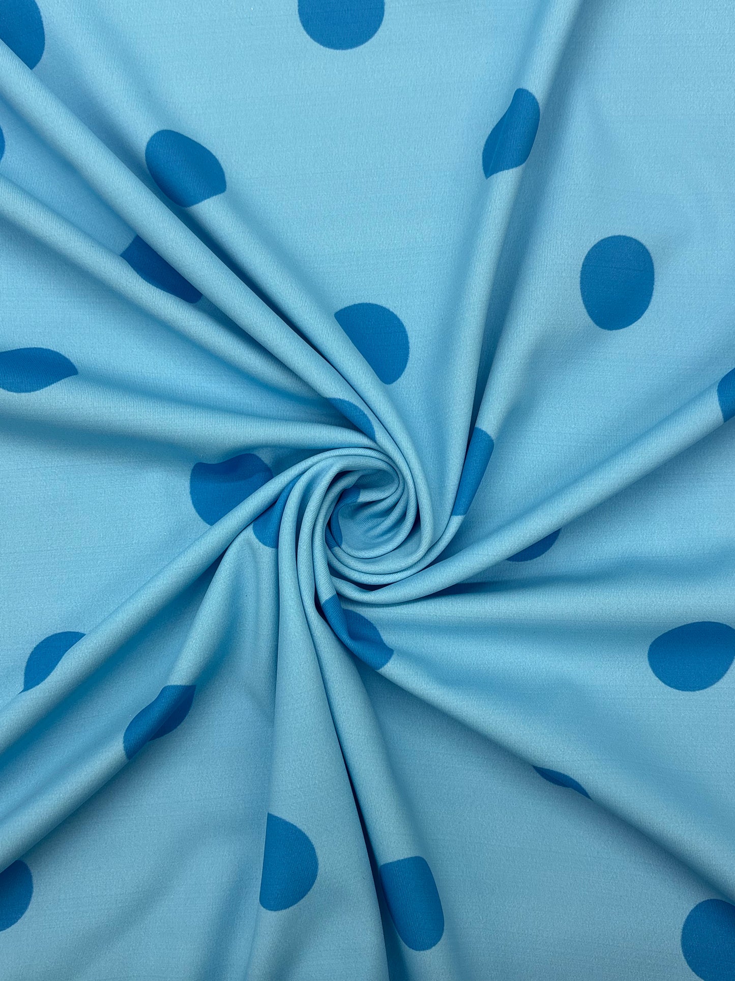Blue Polka Dot Spandex