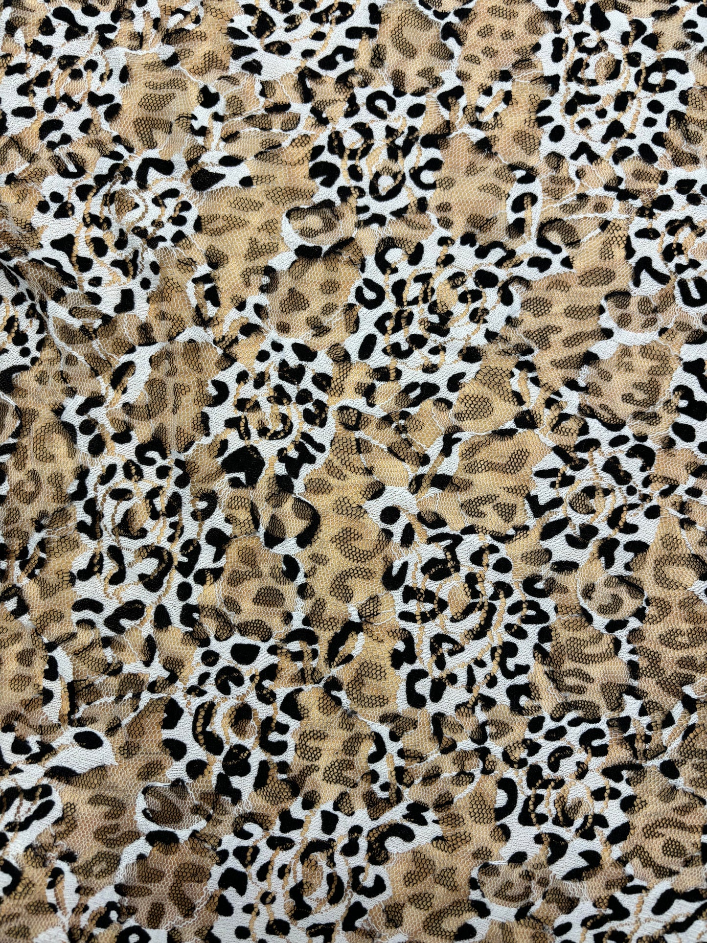 Tiger Printed Stretch Lace