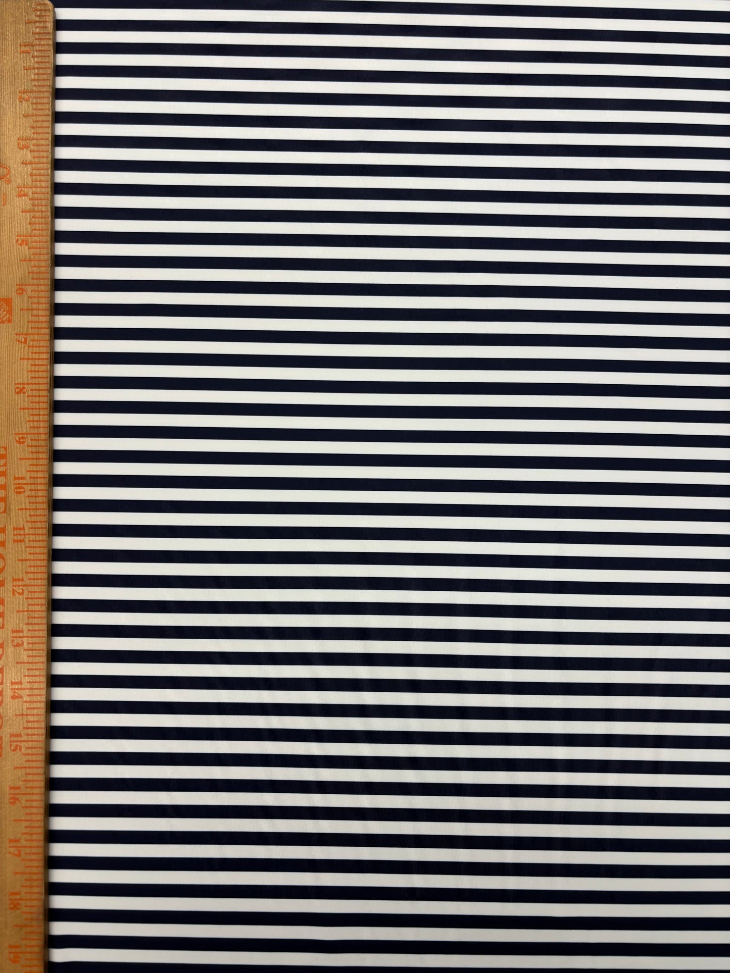 Black Quarter Inch Striped Spandex