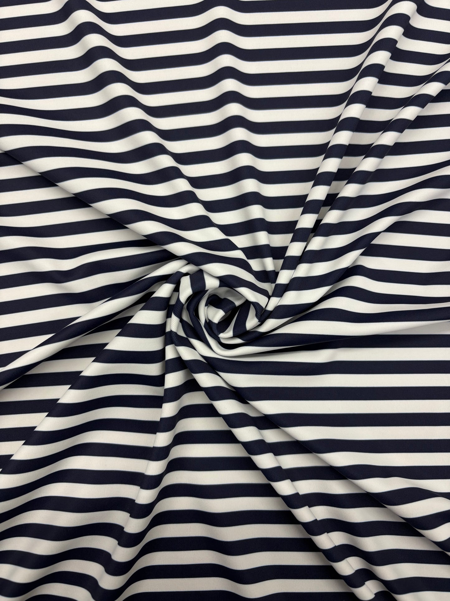 Black Quarter Inch Striped Spandex