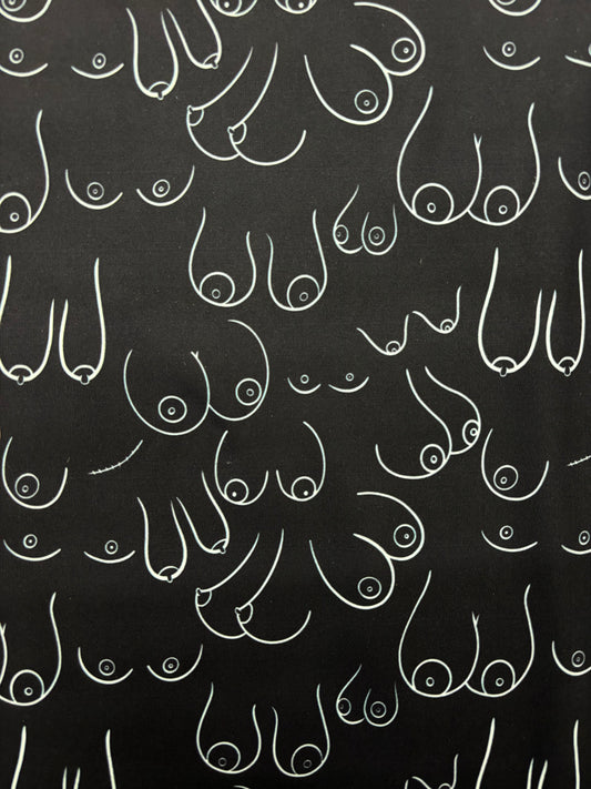 Topless Tatas Print Spandex