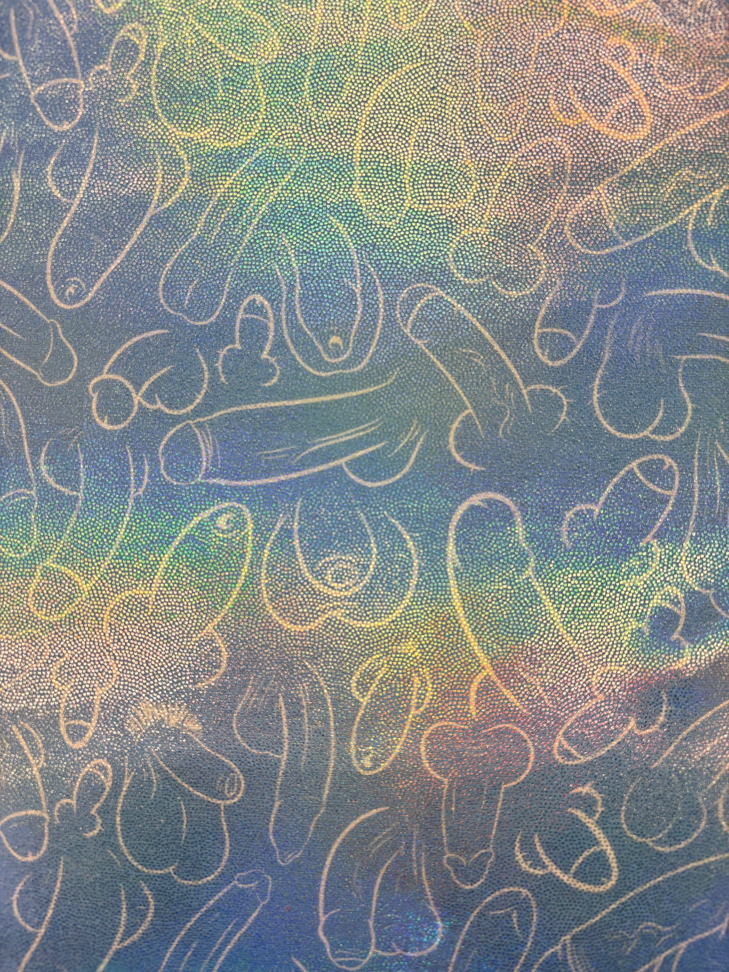 Plentiful Penises Mystique Holographic Spandex