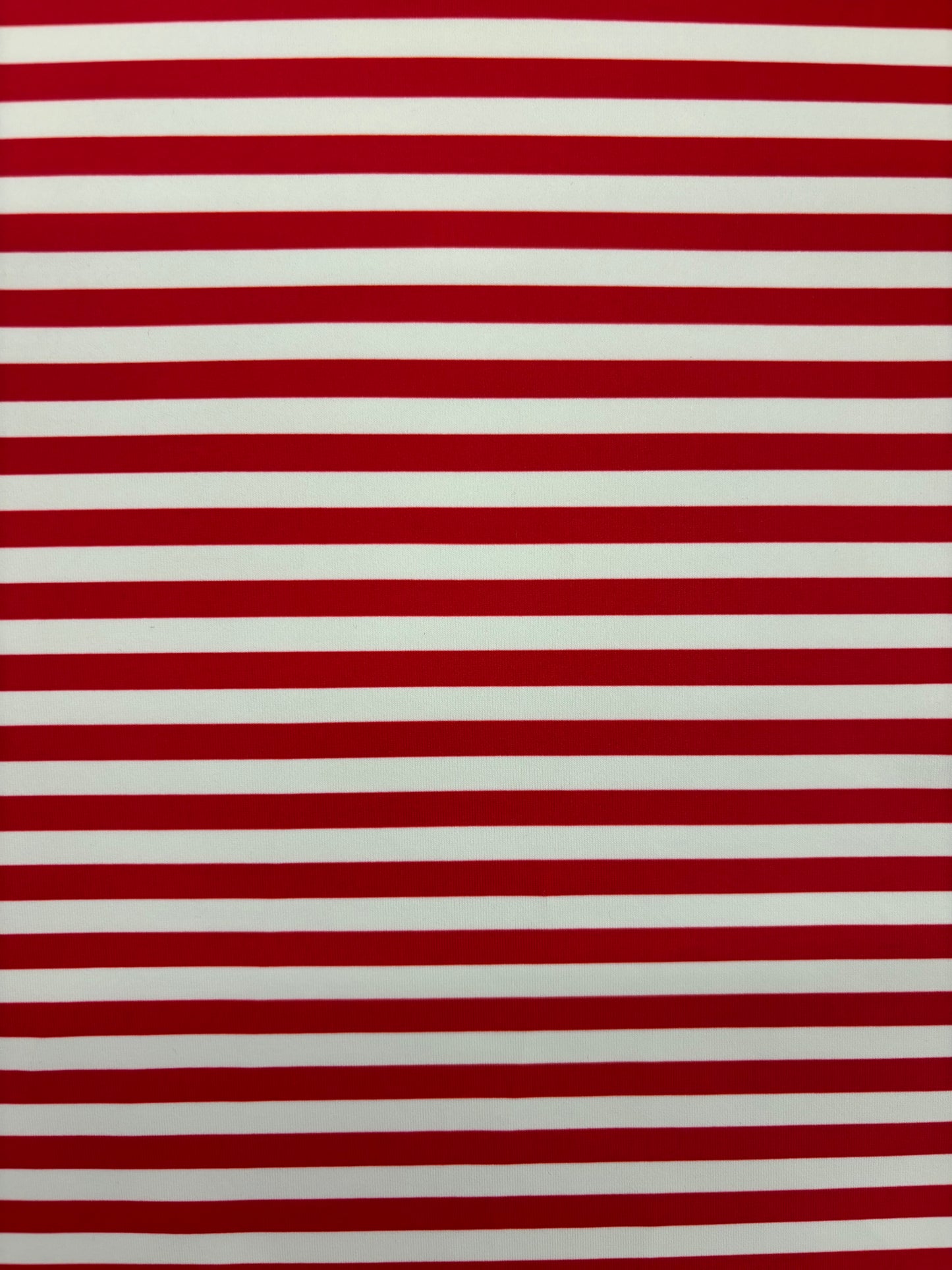 Red Half Inch Striped Spandex