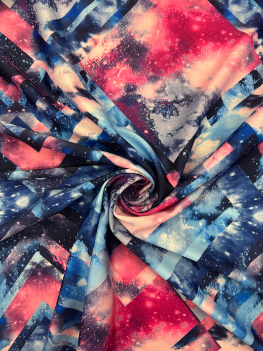 Geometric Galaxy Print Spandex