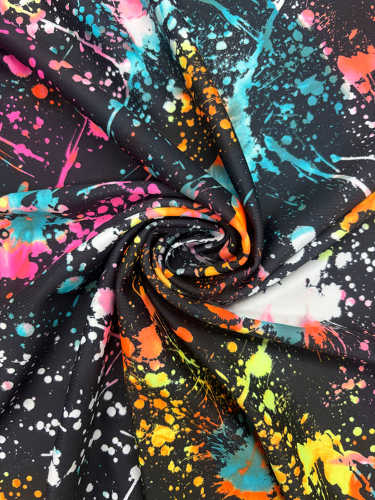 Paint Splatter Print Spandex