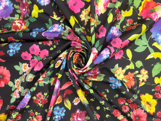 Floral Print Spandex