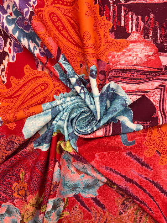 Exotic Collage Print Spandex