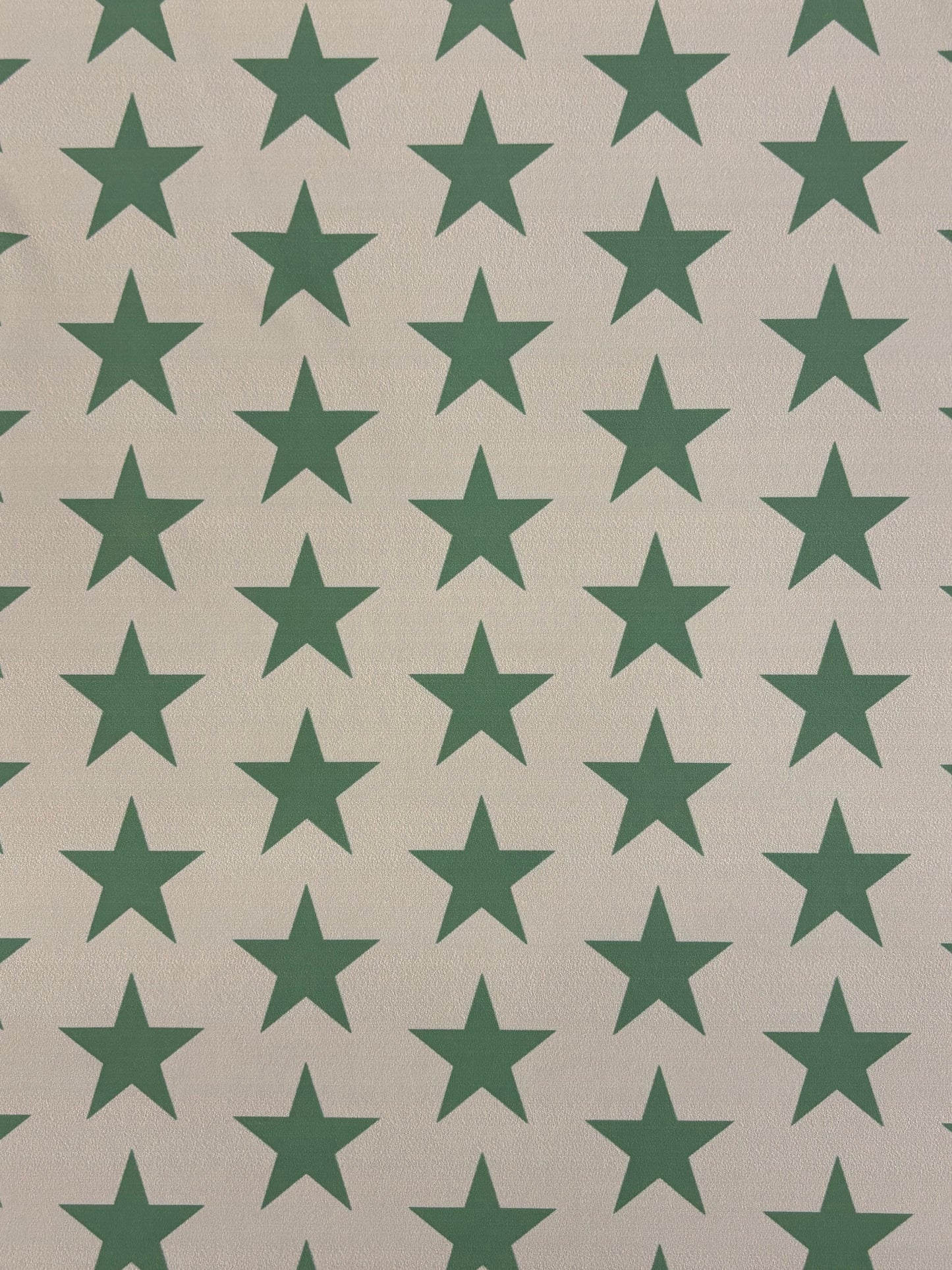 Brown and Green Star Printed Spandex