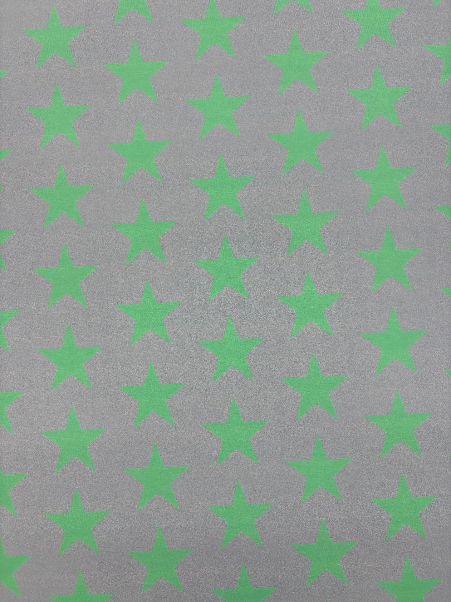Lilac and Green Star Printed Spandex
