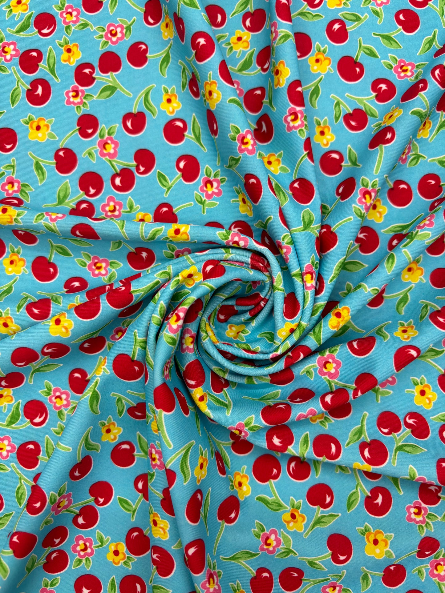 Cherry Printed Spandex