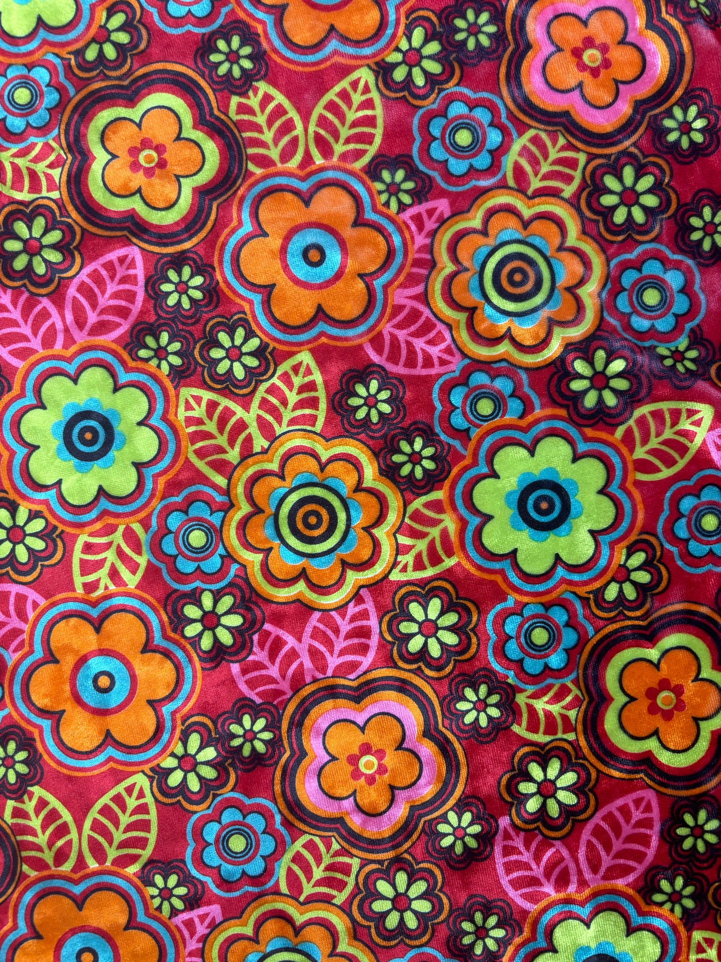 Flower Power Printed Velvet