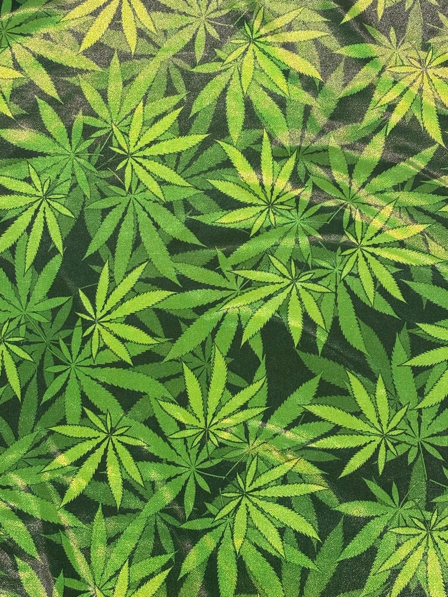 Marijuana Leaf Holographic Mystique Spandex