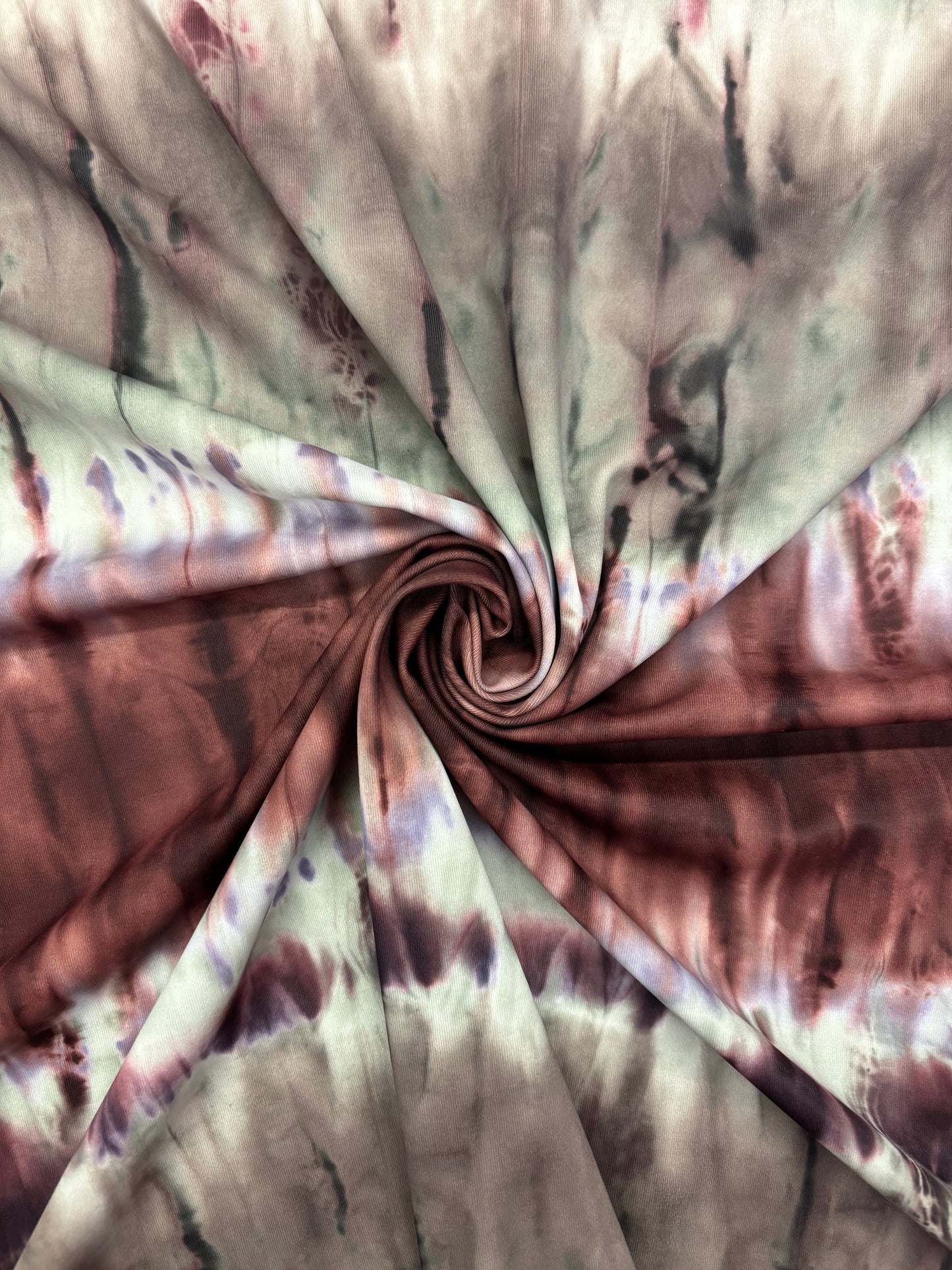 Brown and Green Ombre Spandex