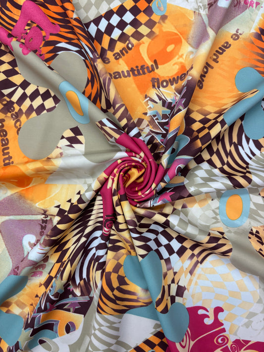Pop Abstract Print Spandex