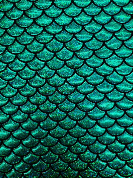 Green Mermaid Print Spandex