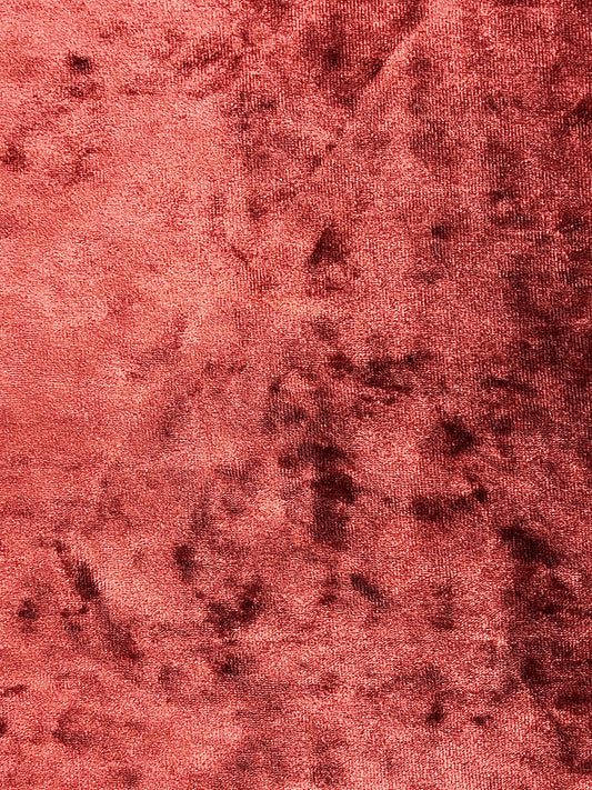 Rust Crushed Velvet