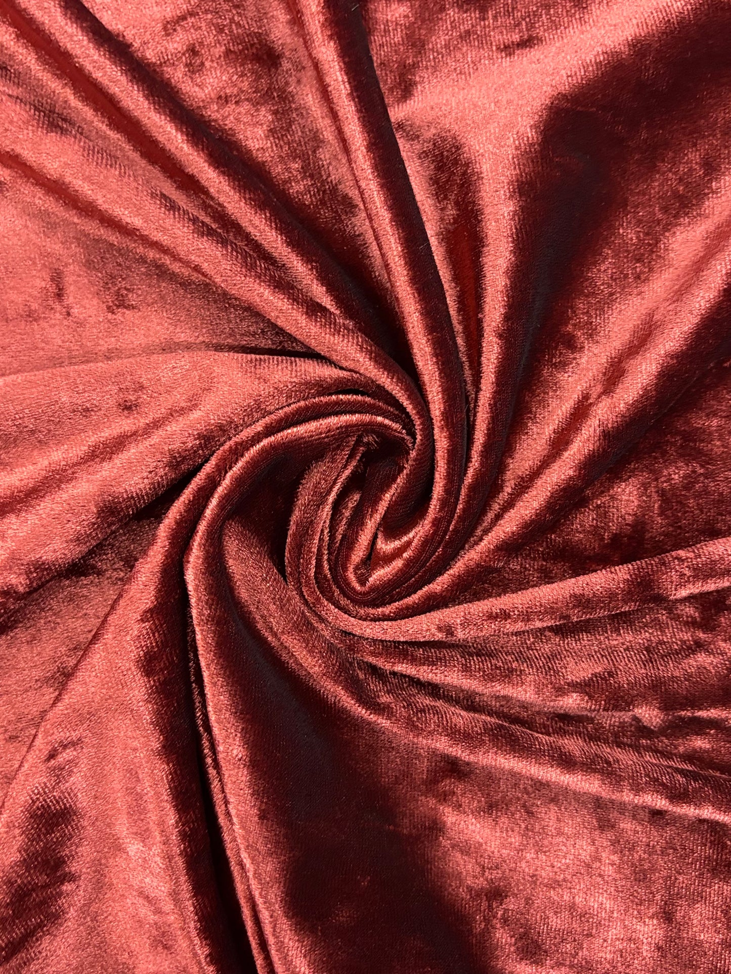 Rust Crushed Velvet