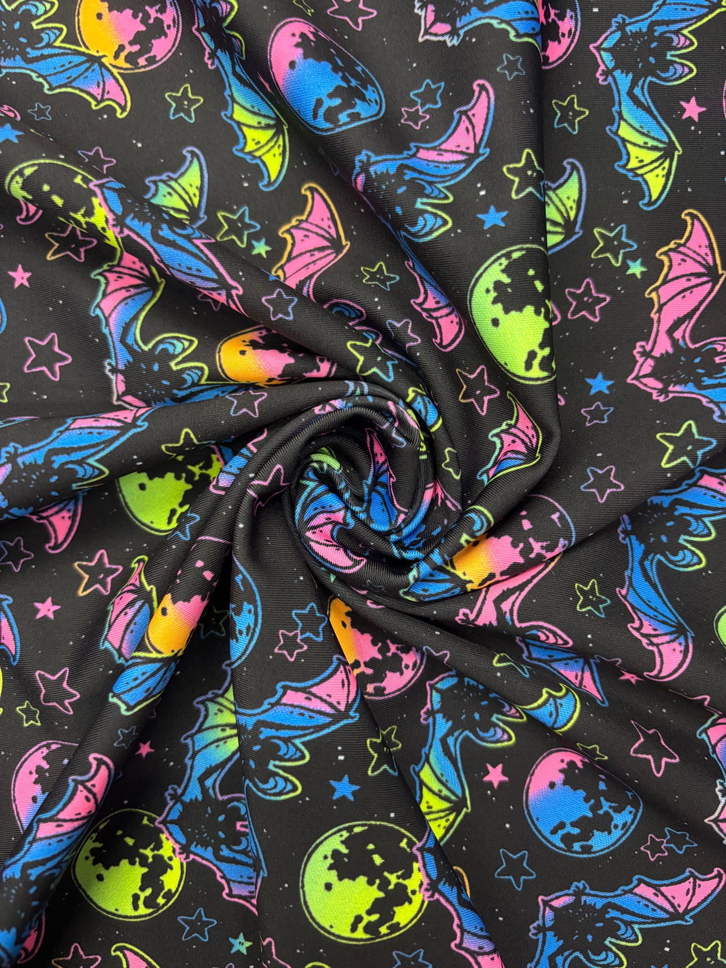 Rainbow Bats - Blacklight Reactive Spandex