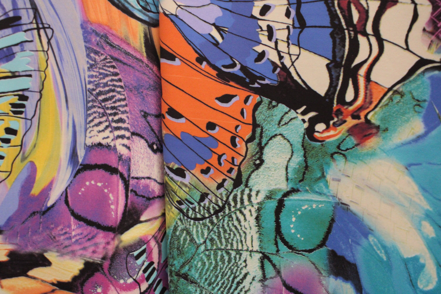 Butterfly Collage Printed Spandex