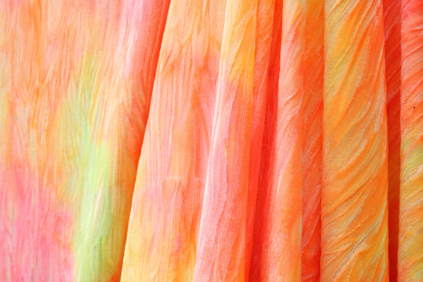 Crinkled Neon Tie Dye