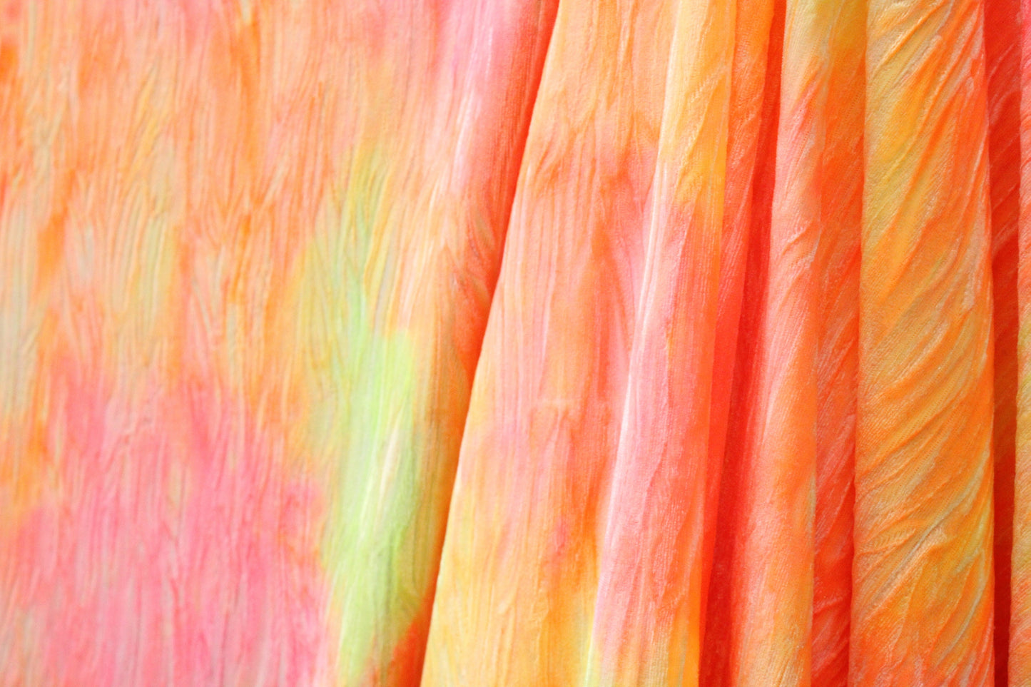 Crinkled Neon Tie Dye