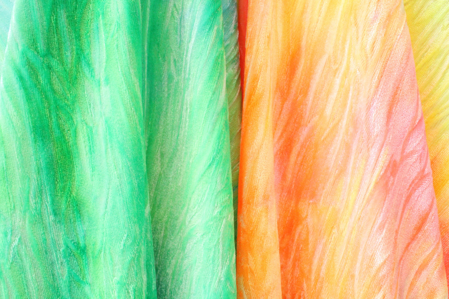 Crinkled Neon Tie Dye