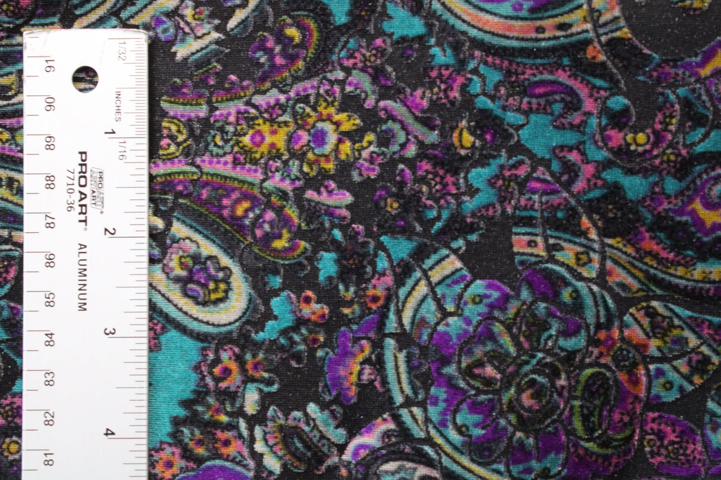 Teal and Purple Paisley