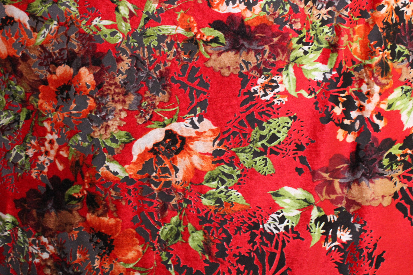 Red and Orange Floral