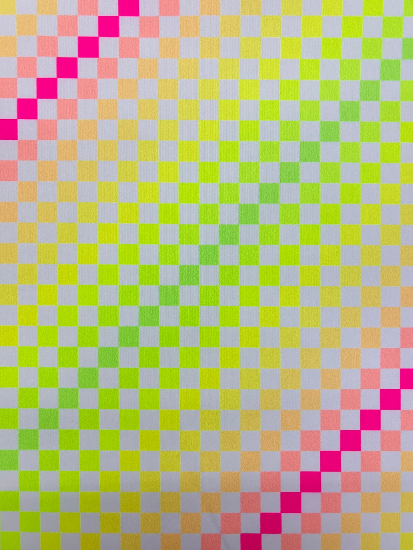 Neon Rainbow Checkered Spandex