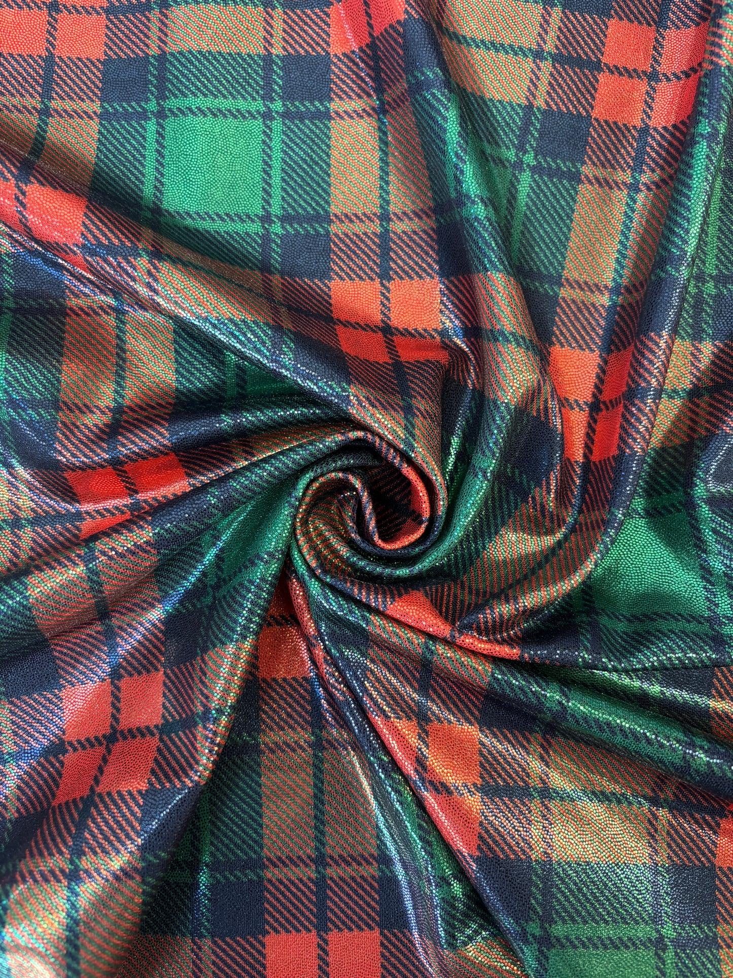 Red and Green Plaid Mystique Spandex