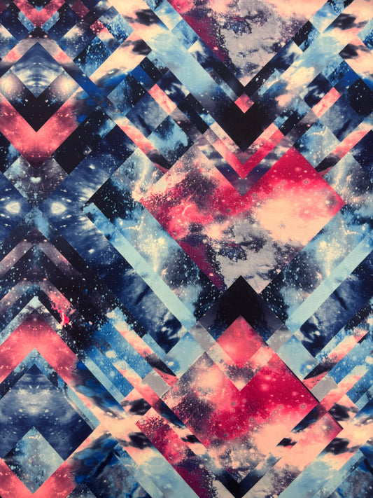 Geometric Galaxy Print Spandex