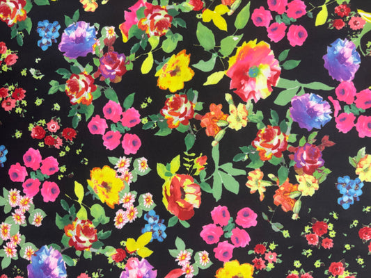 Floral Print Spandex