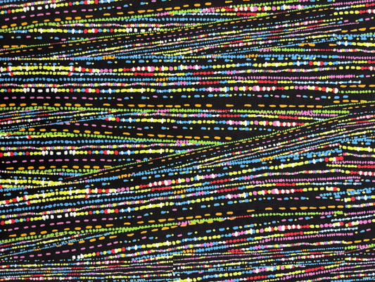Abstract Line Print Spandex