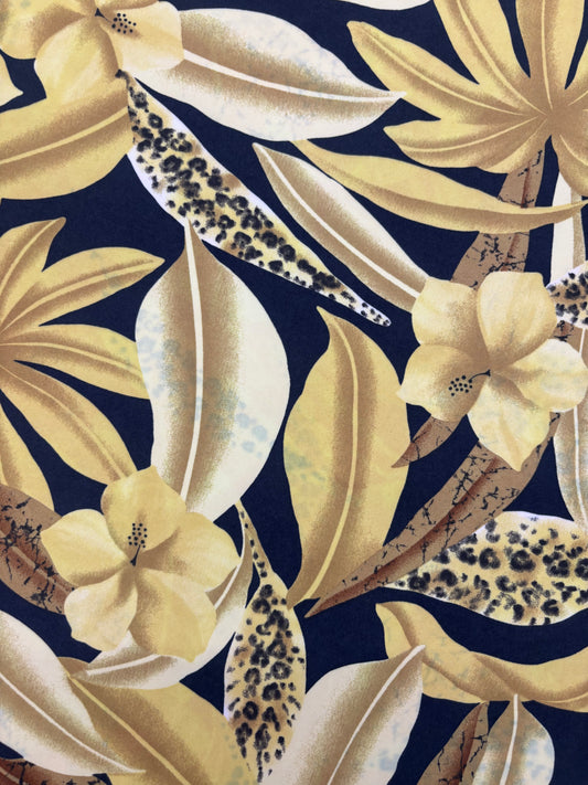 Abstract Foliage Print Spandex