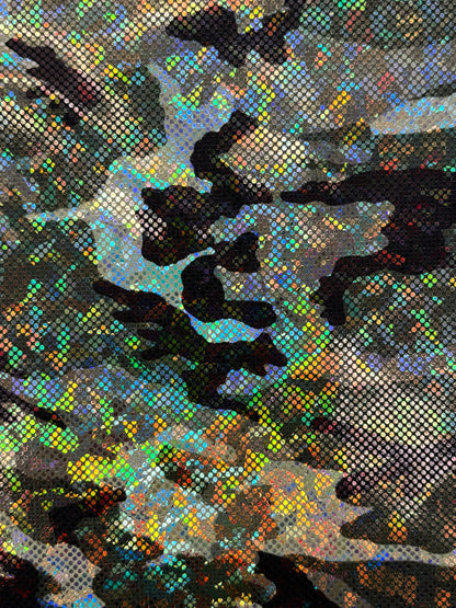 Camo Print Shattered Glass Spandex