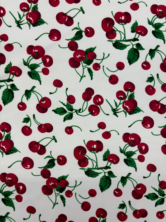Cherry Printed Spandex