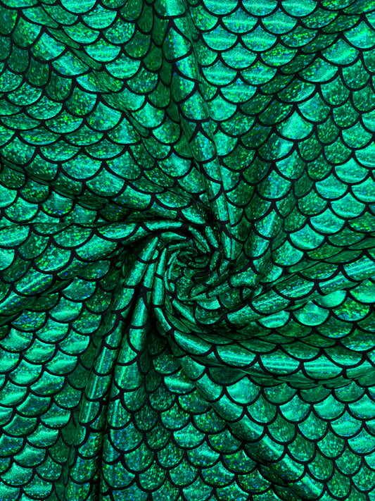Green Mermaid Print Spandex