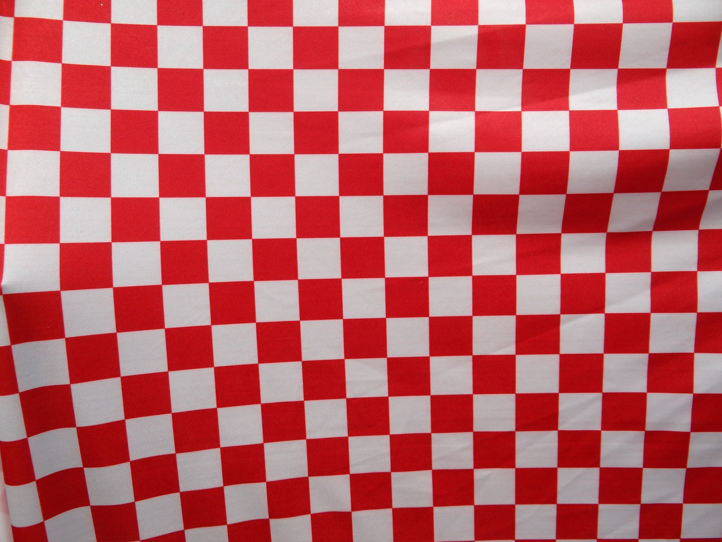 Red and White Checkered Print