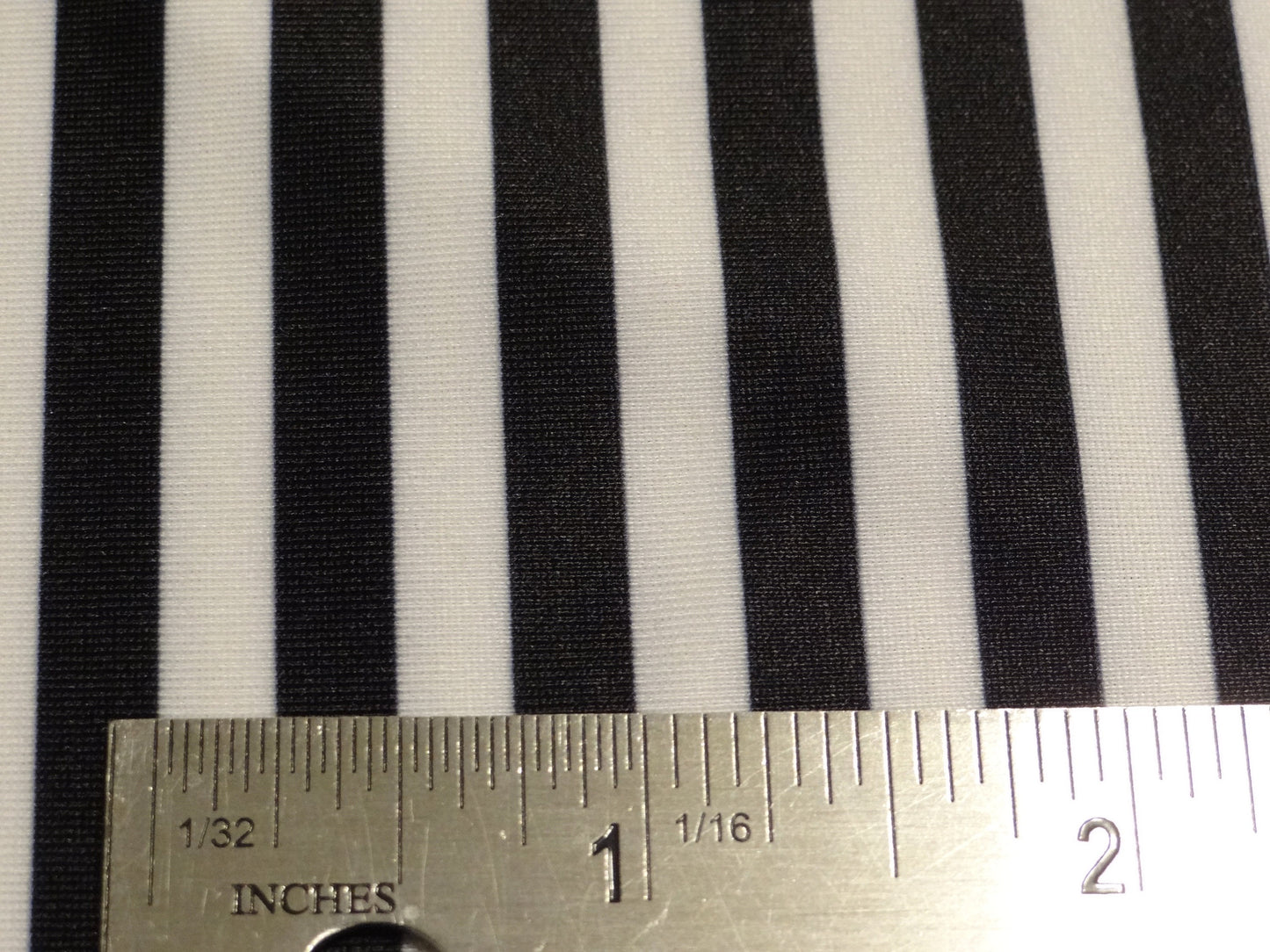 Black and White Half Inch Stripes