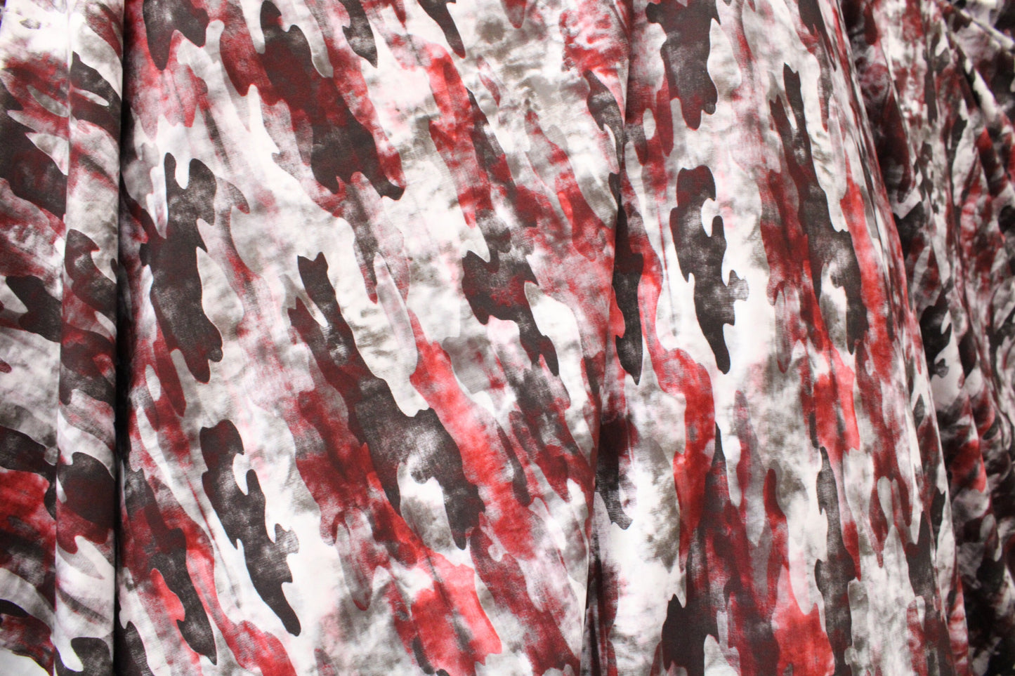 Distressed Camouflage Red and Gray